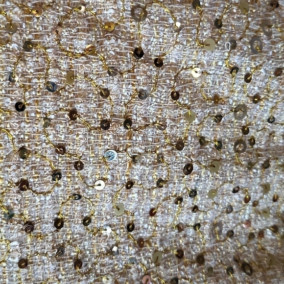 kate spade skirt the rules gold metallic sequined tweed skirt - Picture 4 of 14